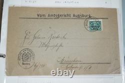 Allemagne 1920-1923 Collection spécialisée de 74 enveloppes d’inflation dans un album