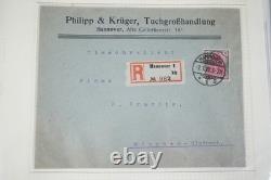 Allemagne 1920-1923 Collection spécialisée de 74 enveloppes d’inflation dans un album