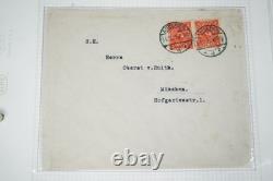 Allemagne 1920-1923 Collection spécialisée de 74 enveloppes d’inflation dans un album
