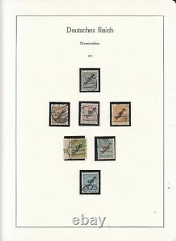 Allemagne 1920/1932 Collection De Timbres Officiels Sur Les Pages De L'album