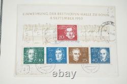 Allemagne 1949-2007 Collection de plus de 1 500 timbres oblitérés conservés dans un album Scott