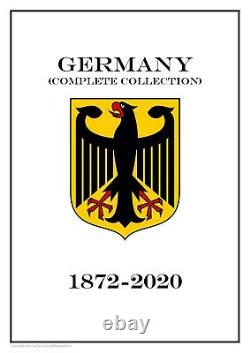Allemagne Collection Complète (18 Albums) 1872-2020 Pdf Stamp Album Pages