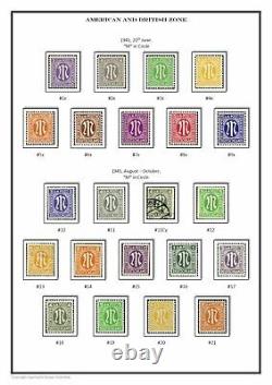 Allemagne Collection Complète (18 Albums) 1872-2020 Pdf Stamp Album Pages