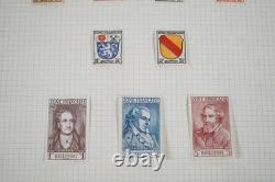 Allemagne Collection de plus de 700 timbres neufs et utilisés rangés dans un album sur pages quadrillées