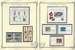 Allemagne Ddr Stamp Collection 1976-1990 Dans Scott Specialty Album, 150 Pages, Dkz