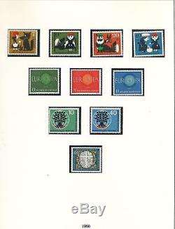 Allemagne De L'ouest 1957/71 Mnh Lindner Album Collection (350+) Alb136