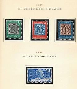 Allemagne Et Berlin 1949 1951 Collection De Timbres Mnh Sur Le Hcv Dans L'album D'exposition De Bruxelles