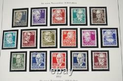 Allemagne RDA 1949-1967 Collection de plus de 950 timbres neufs stockés dans un album Light House