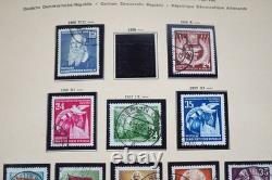 Allemagne RDA 1950-1970 Collection de plus de 1 500 timbres neufs et oblitérés dans un album Schaubek