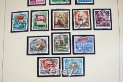 Allemagne RDA 1950-1970 Collection de plus de 1 500 timbres neufs et oblitérés dans un album Schaubek