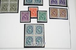 Allemagne années 1920 Inflation Collection de timbres blocs, demi-feuilles et exemplaires dans un album