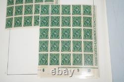 Allemagne années 1920 Inflation Collection de timbres blocs, demi-feuilles et exemplaires dans un album