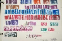 Allemagne et région, collection des années 1940 de plus de 2 000 timbres neufs et utilisés, rangés dans un album