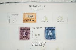 Amérique Centrale 1869-1984 Collection de plus de 3 400 timbres neufs et usagés dans un album Scott