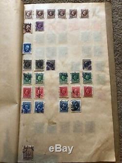 Ancien Album De Collection De Timbres, Timbres