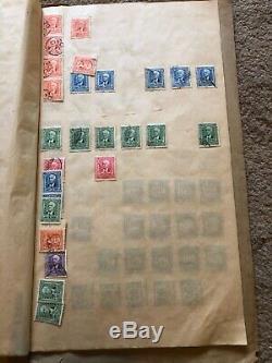 Ancien Album De Collection De Timbres, Timbres