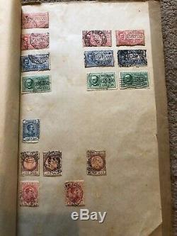 Ancien Album De Collection De Timbres, Timbres