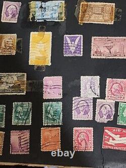 Anciens timbres-poste George Washington+ Collection de timbres Rares et Vintage