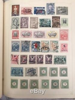 Appr 450 Large Lot Lot 11 Pages Grèce 1870's Et Haut Stamps Collection Album