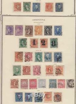 Argentine 1867-1977 Collection Sur 73 Scott Album Pages Sc 18-1179 Scv 2109 $ +