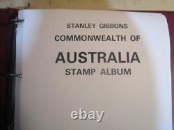 Australie Stanley Gibbons Album De Spécialité Sans Charnières Stamp Collection C. V. 725 $