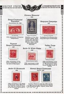 B515- Us Stamp Collection Sur Les Pages D'album 1907 1935 Farleys Impressions Spéciales