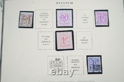 BELGIQUE 1959-1990s COLLECTION DE PLUS DE 400 TIMBRES NEUFS ET USAGÉS STOCKÉS DANS UN ALBUM SCOTT