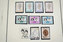 BELGIQUE 1959-1990s COLLECTION DE PLUS DE 400 TIMBRES NEUFS ET USAGÉS STOCKÉS DANS UN ALBUM SCOTT