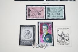 BELGIQUE 1959-ANNÉES 1990 COLLECTION DE PLUS DE 400 TIMBRES NEUFS ET OBLITÉRÉS CONSERVÉS DANS UN ALBUM SCOTT