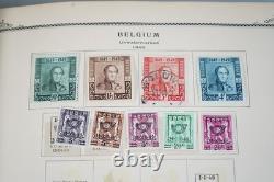 BELGIQUE ANNÉES 1940-1990 COLLECTION DE PLUS DE 1 275 TIMBRES NEUFS ET OBLITÉRÉS DANS UN ALBUM SCOTT
