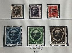 Bayern / Bavaria 1849/1920 Collection Dans Brown Album Lindner CV + 9 700 Euros