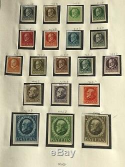 Bayern / Bavaria 1849/1920 Collection Dans Safe Album CV + 5900 Euros