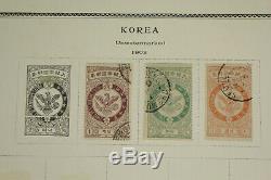 Belle Collection De Timbres De Corée, Lot D'albums Scott, Début 1889