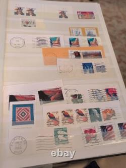 Belle collection de timbres des États-Unis et du monde entier dans un album parfait. À voir / regarder