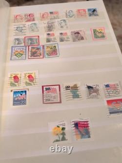 Belle collection de timbres des États-Unis et du monde entier dans un album parfait. À voir / regarder