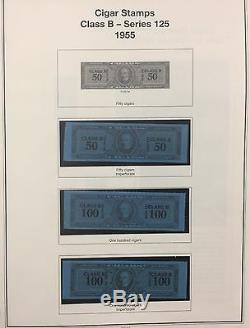 Bj Timbres Us Revenus 1953-1955, Collection Tax Paids En Album Avecmnh. '17 $ 924