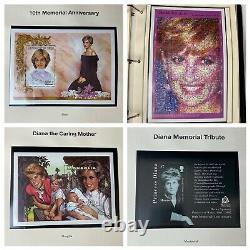 Bob4stampsprincess Diana Stamp Collection Lot Of 2 Albums Mnh 1997 & 1981 Mint