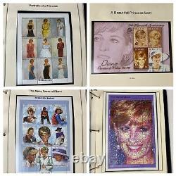 Bob4stampsprincess Diana Stamp Collection Lot Of 2 Albums Mnh 1997 & 1981 Mint