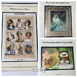 Bob4stampsprincess Diana Stamp Collection Lot Of 2 Albums Mnh 1997 & 1981 Mint