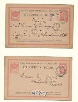 Bulgarie 1879/1940 Collection De Cartes À Collectionner Lions Airs (170 +) + Lindner Albumalb