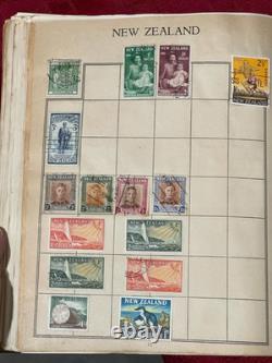 CDE1 Collection/accumulation mondiale et australienne sur une épaisse pile de feuilles d'album a