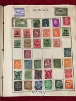 CDE1 Collection/accumulation mondiale et australienne sur une épaisse pile de feuilles d'album a