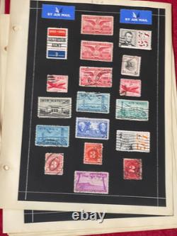 CDE1 Collection/accumulation mondiale et australienne sur une épaisse pile de feuilles d'album a