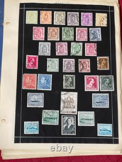 CDE1 Collection/accumulation mondiale et australienne sur une épaisse pile de feuilles d'album a