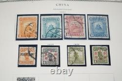 CHINE 1897-ANNÉES 1980 COLLECTION DE PLUS DE 1 150 TIMBRES NEUFS ET OBLITÉRÉS DANS UN ALBUM SCOTT