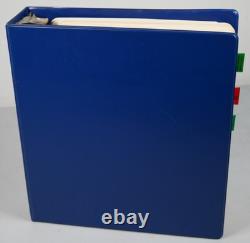 COLLECTION AMÉRICAINE DES ANNÉES 1980 DE PLUS DE 180 BLOCS DE PLAQUE NEUFS VALANT $260 RANGÉS DANS UN ALBUM