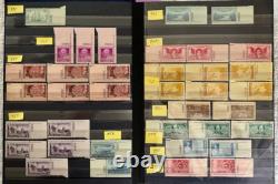 COLLECTION AMÉRICAINE de 950 Timbres avec NUMÉROS DE PLAQUE, Tous Neufs Non Contrecollés, REGARDEZ & LISEZ