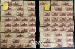 COLLECTION AMÉRICAINE de 950 Timbres avec NUMÉROS DE PLAQUE, Tous Neufs Non Contrecollés, REGARDEZ & LISEZ