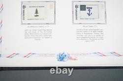 COLLECTION BICENTENAIRE DES ÉTATS-UNIS ET DU MONDE ANNÉES 1970 2 ALBUMS DE PLUS DE 400 TIMBRES