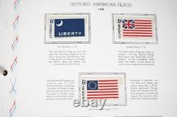 COLLECTION BICENTENAIRE DES ÉTATS-UNIS ET DU MONDE ANNÉES 1970 2 ALBUMS DE PLUS DE 400 TIMBRES